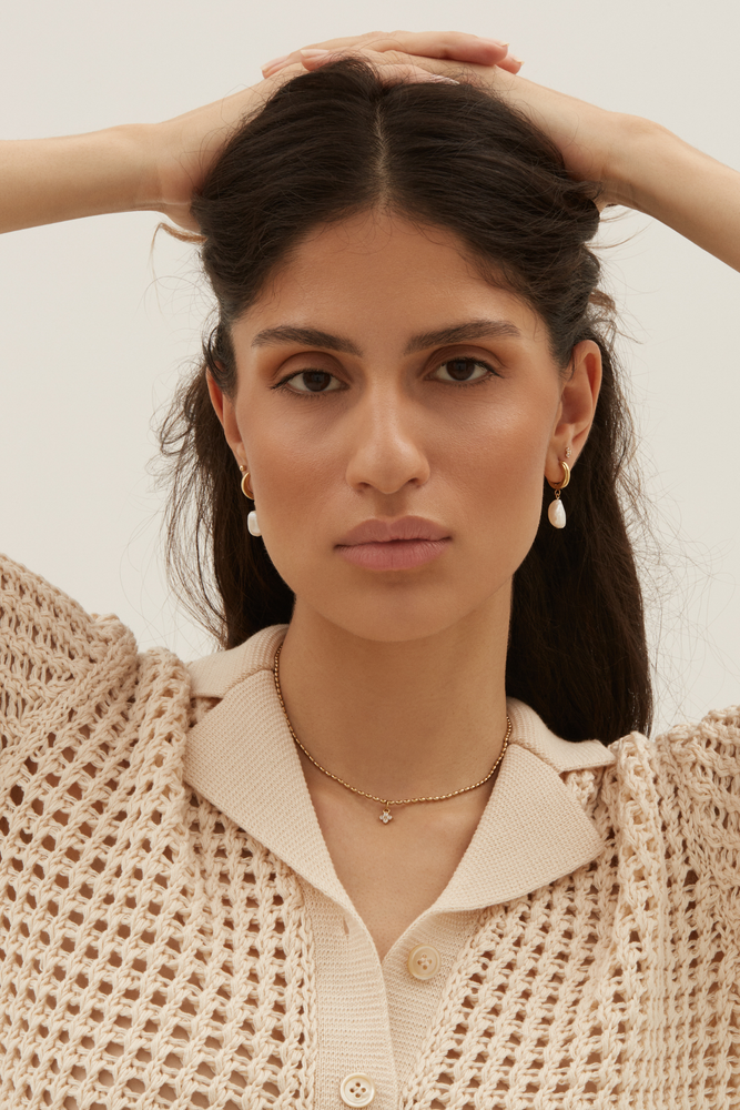 Merveilles Necklace - Gold: Crystal