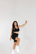 Thigh Rescue Biker Short: Black / XS