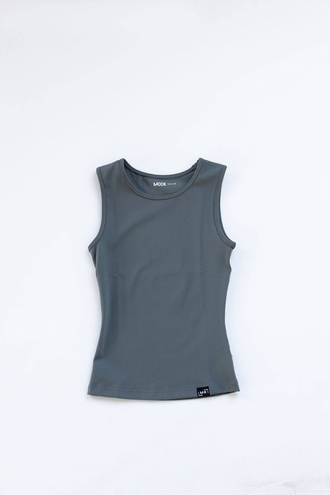 Hold Me Tight Tank: Slate Grey / XS