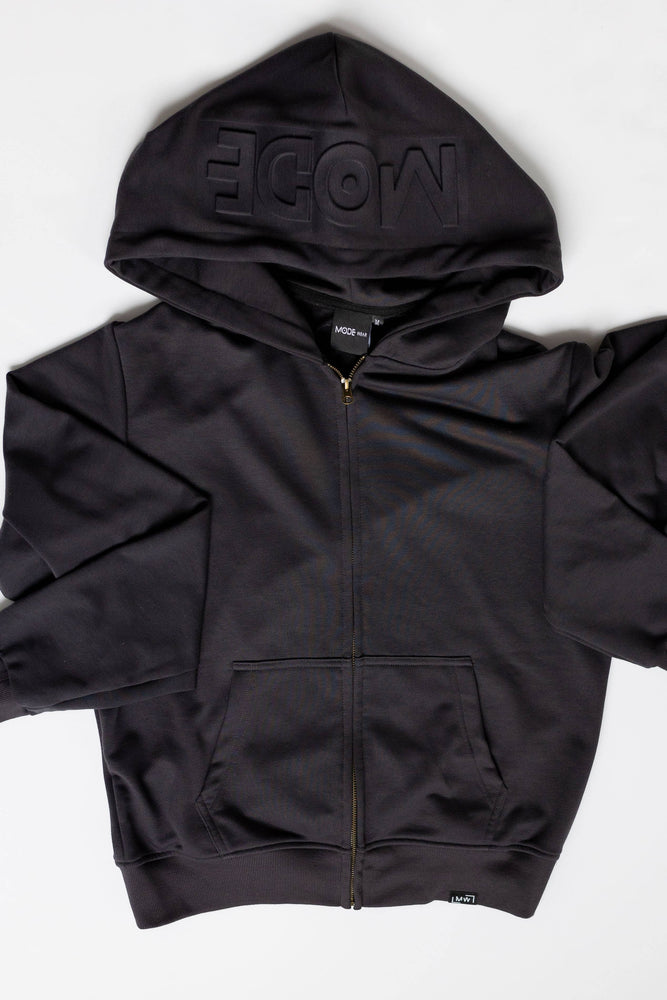 Zip Up and Go Hoodie: Charcoal Grey / S