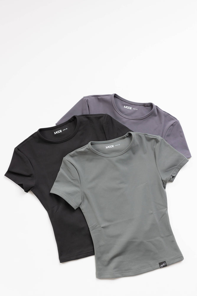 Hold Me Tight Tee: Cactus Grey / XS