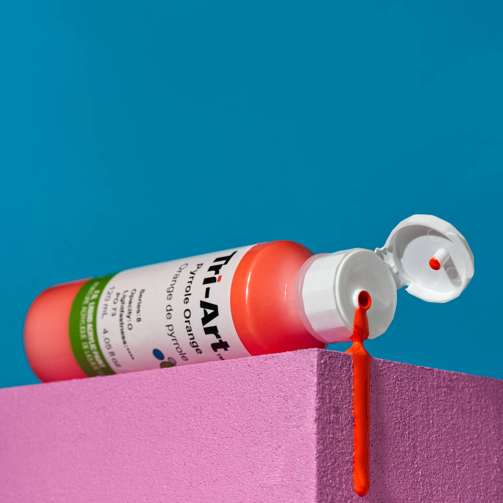 Tri-Art Liquid Acrylics All Sizes: Ivory Black / 120mL