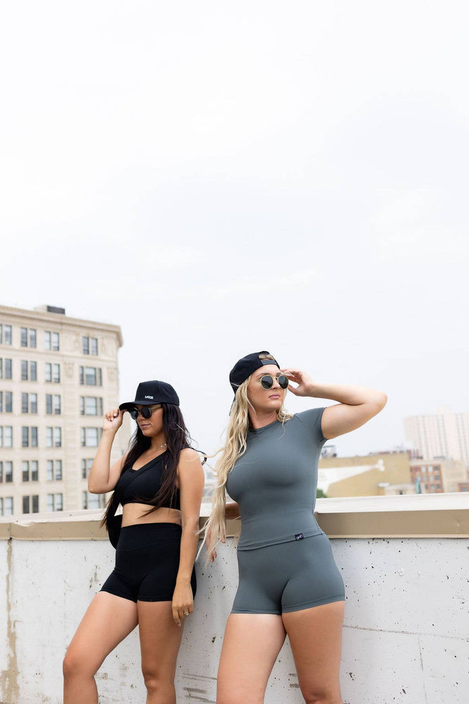 Hold Me Tight Tee: Slate Grey / XS