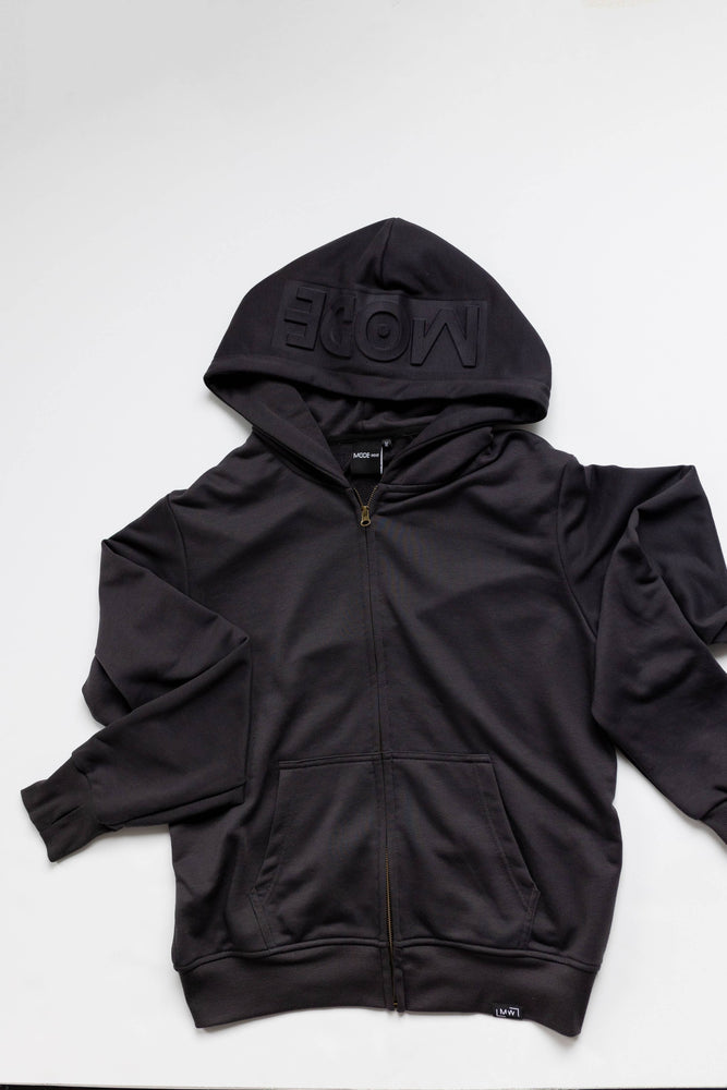 Zip Up and Go Hoodie: Charcoal Grey / S