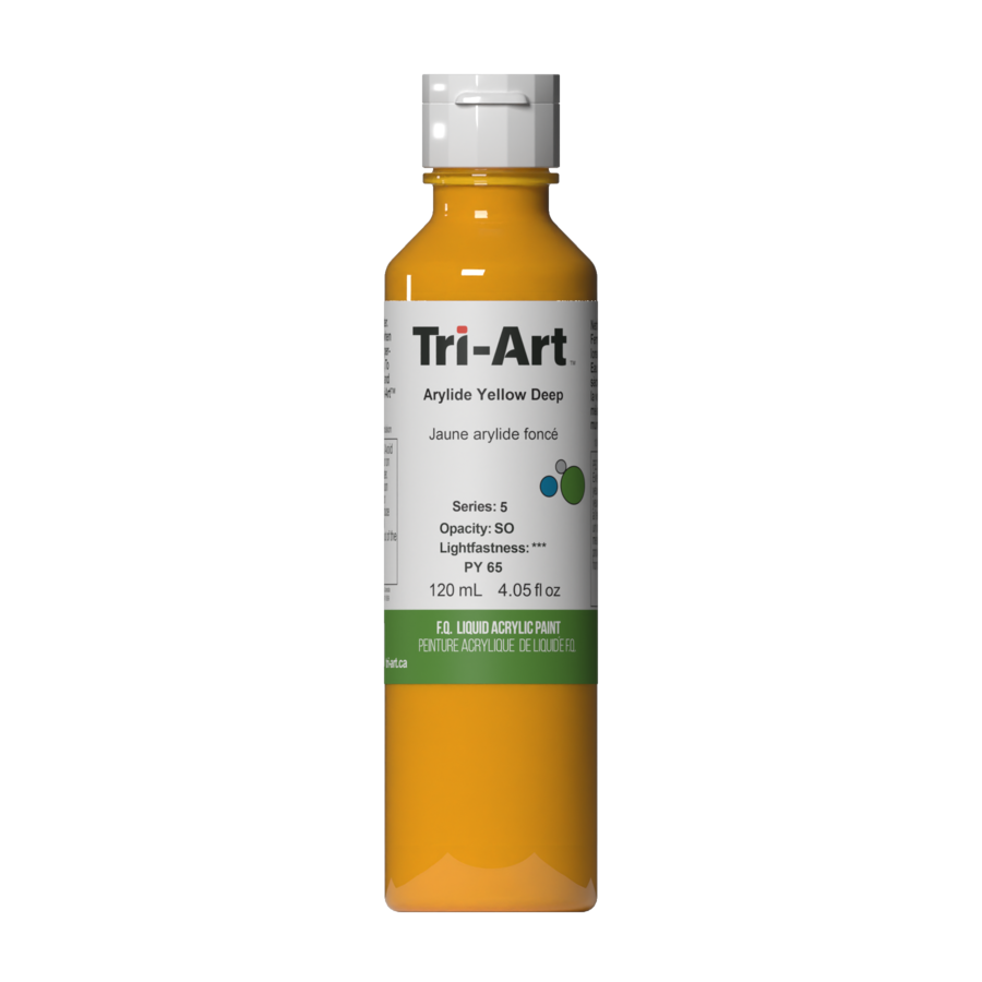 Tri-Art Liquid Acrylics All Sizes: Ivory Black / 120mL