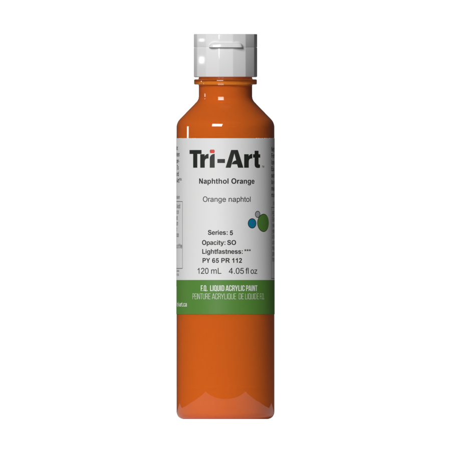 Tri-Art Liquid Acrylics All Sizes: Naphthol Orange / 120mL