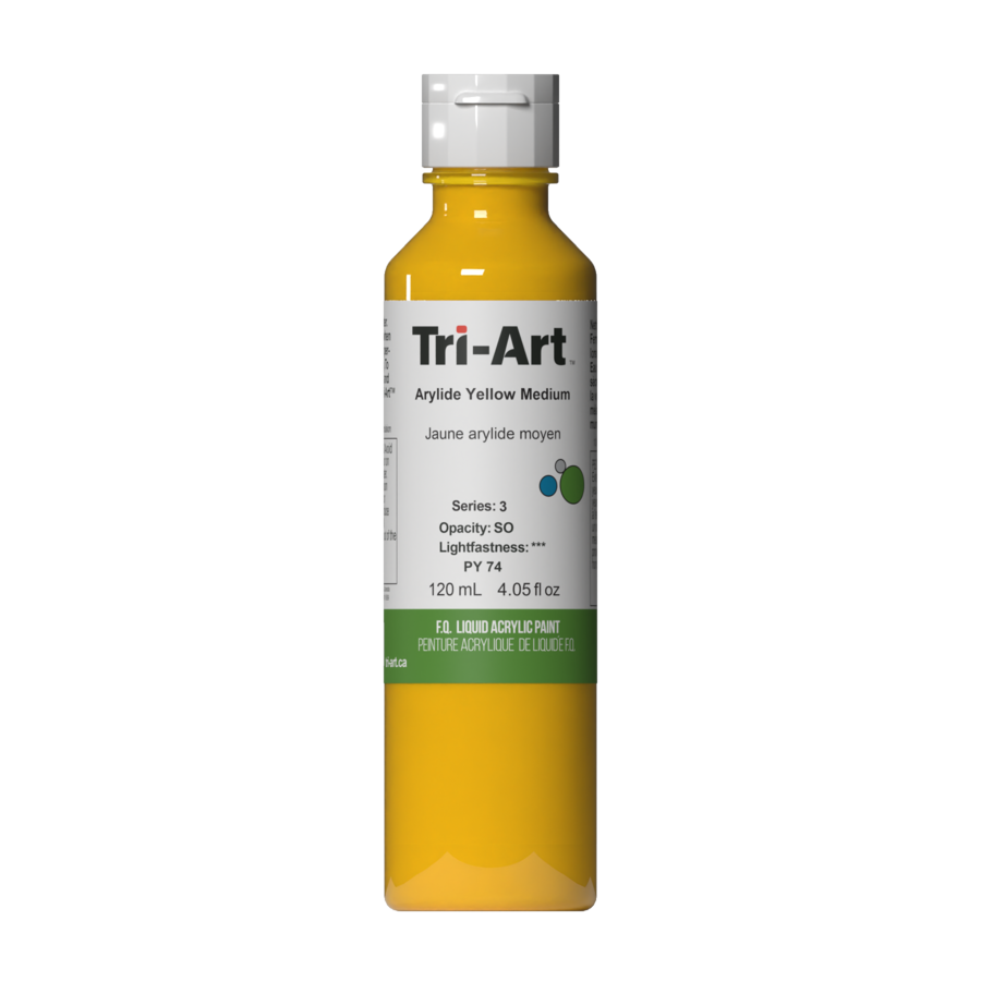 Tri-Art Liquid Acrylics All Sizes: Ivory Black / 120mL