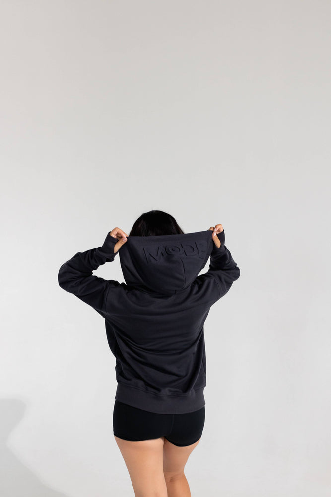 Zip Up and Go Hoodie: Charcoal Grey / S