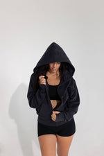 Zip Up and Go Hoodie: Charcoal Grey / S