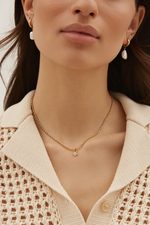 Merveilles Necklace - Gold: Crystal