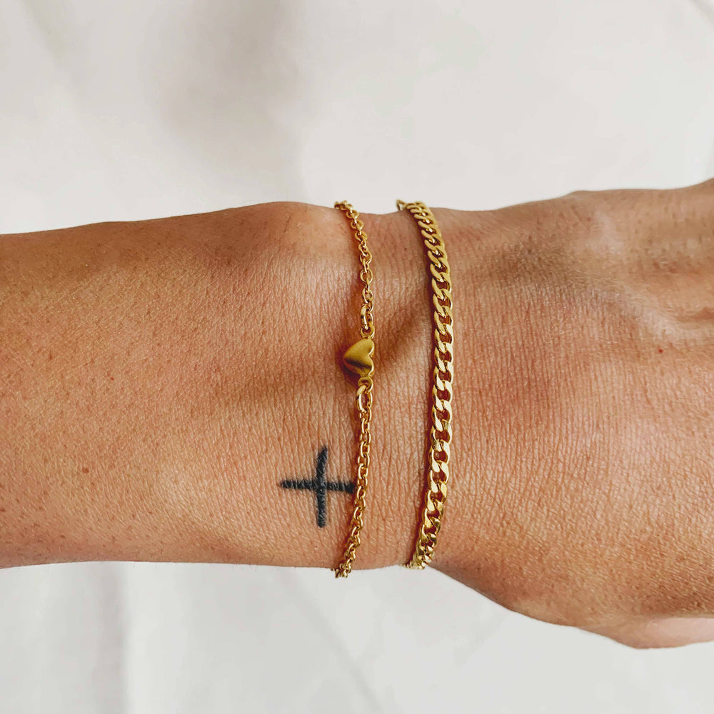 Kira Bracelet - Gold Plated: Small - Medium
