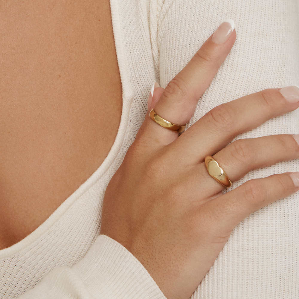 Basic Ring - Gold Plated - Minimalist Chic: 6