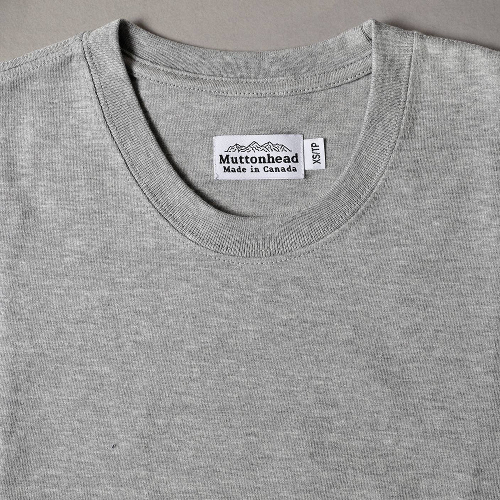 Heavy Weight Tee - Heather Grey: Medium