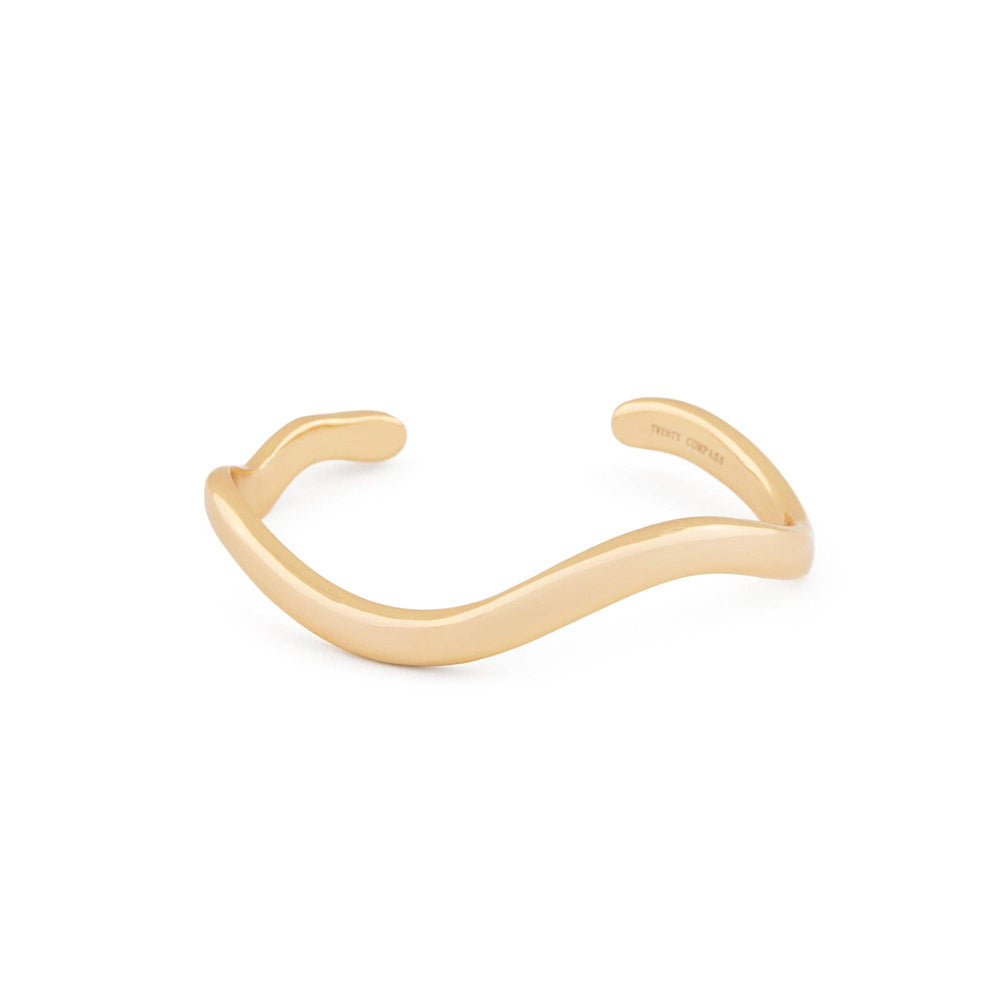 Curves Bracelet - Gold: XS / S