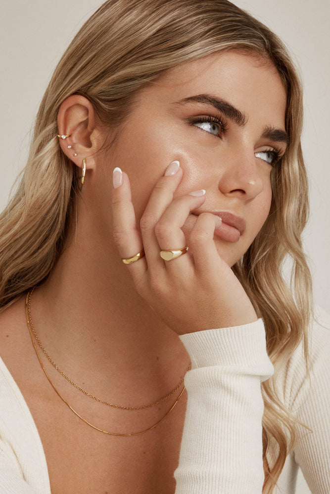 Basic Ring - Gold Plated - Minimalist Chic: 6