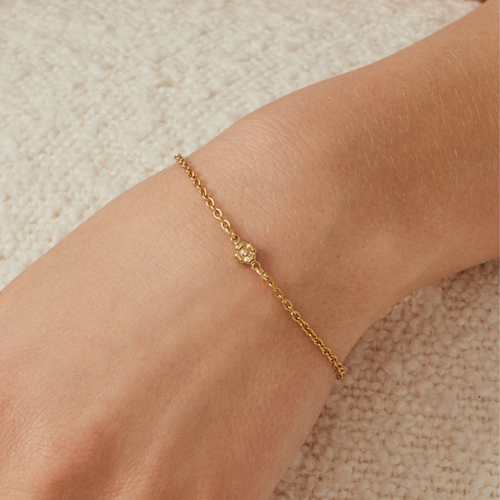 Bloom Bracelet - Gold Plated: Small - Medium