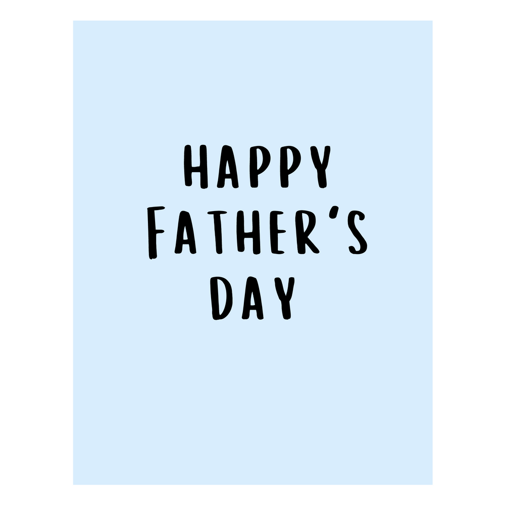 Happy Father's Day Card - Blue