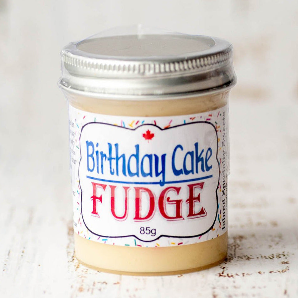 Birthday Cake Fudge in a Jar (Mini)