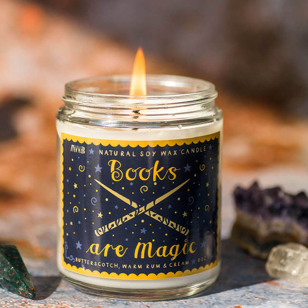 Books Are Magic Soy Candle