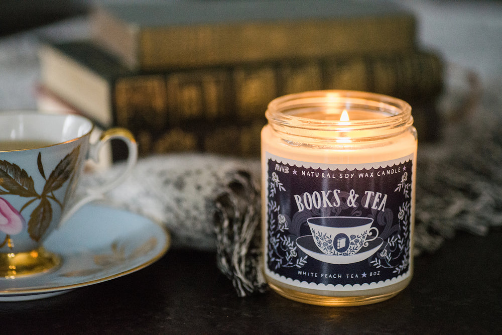 Books and Tea Soy Candle