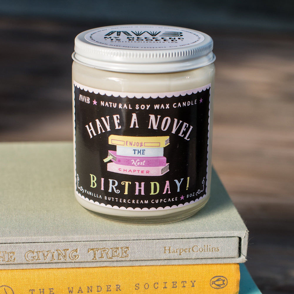 Have A Novel Birthday Soy Candle