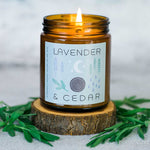Lavender & Cedar Natural Soy Candle