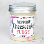 Raspberry Cheesecake Fudge in a Jar (Mini)