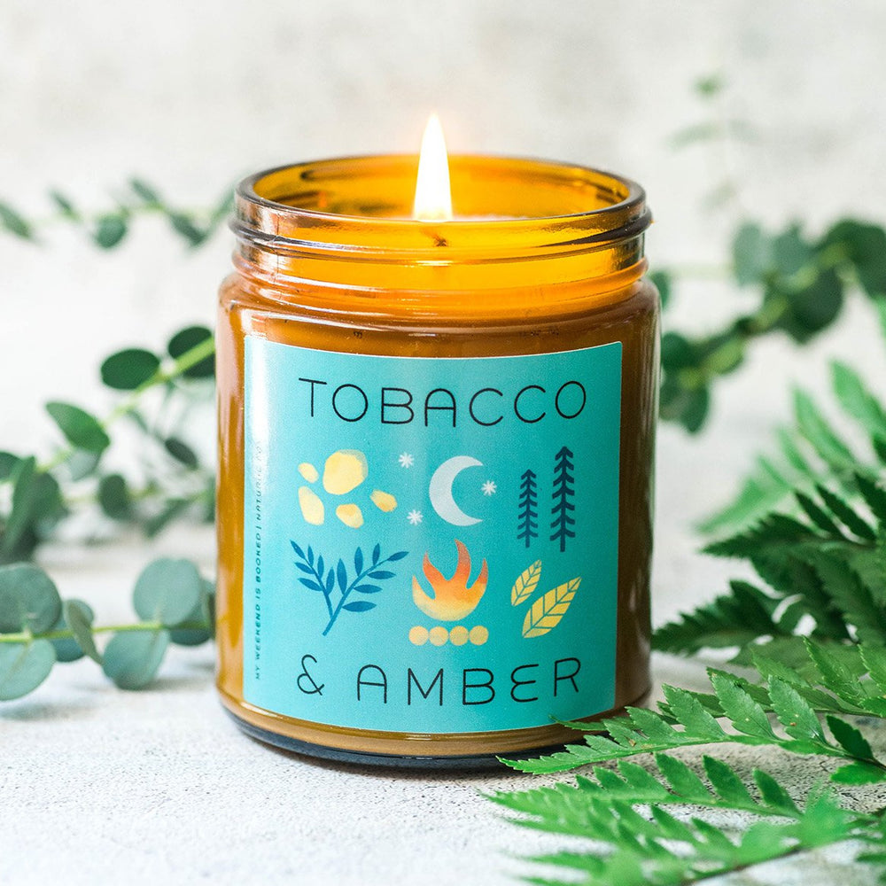 Tobacco & Amber Natural Soy Candle